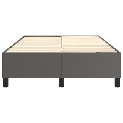 Struttura Letto a Rete a Molle Grigio 120x200 cm in Similpelle