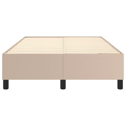 Struttura Letto a Rete a Molle Cappuccino 120x200 cm in Similpelle