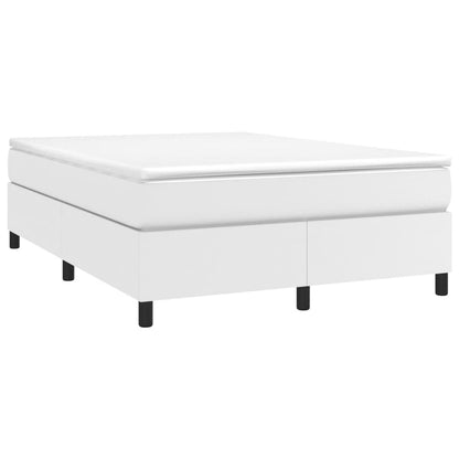 Struttura Letto a Rete a Molle Bianco 140x190 cm in Similpelle