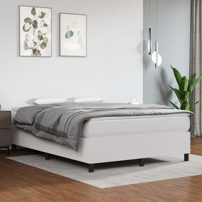 Struttura Letto a Rete a Molle Bianco 140x190 cm in Similpelle
