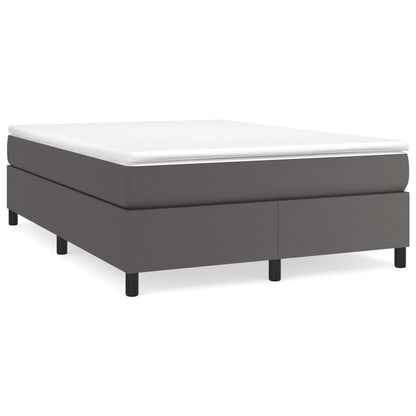 Struttura Letto a Rete a Molle Grigio 140x190 cm in Similpelle