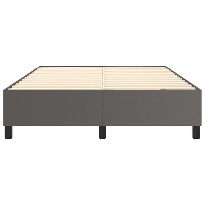 Struttura Letto a Rete a Molle Grigio 140x190 cm in Similpelle