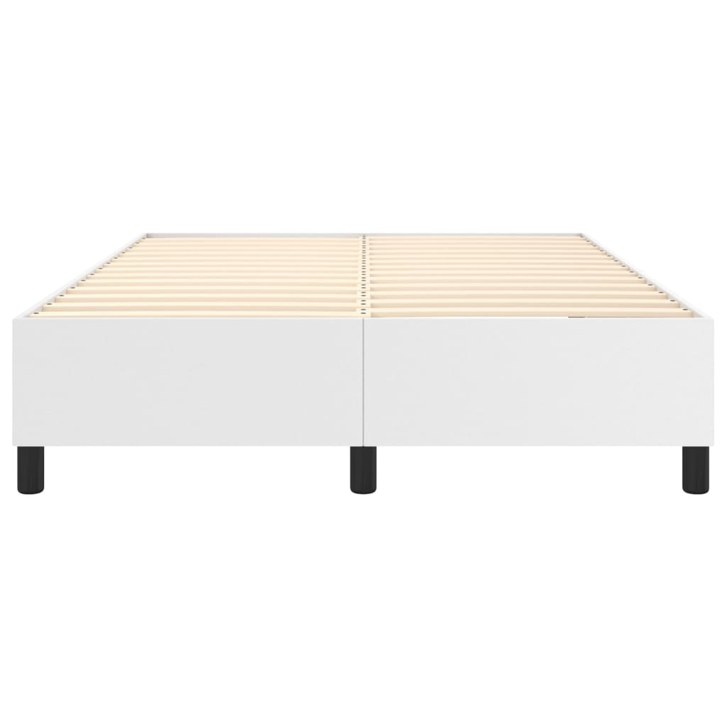 Struttura Letto a Rete a Molle Bianco 140x200 cm in Similpelle
