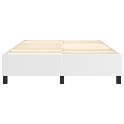 Struttura Letto a Rete a Molle Bianco 140x200 cm in Similpelle