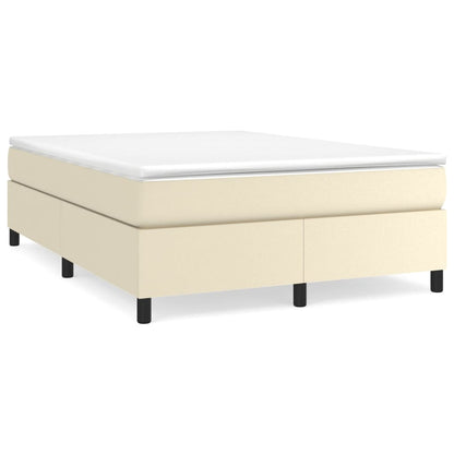 Struttura Letto a Rete a Molle Crema 140x200 cm in Similpelle