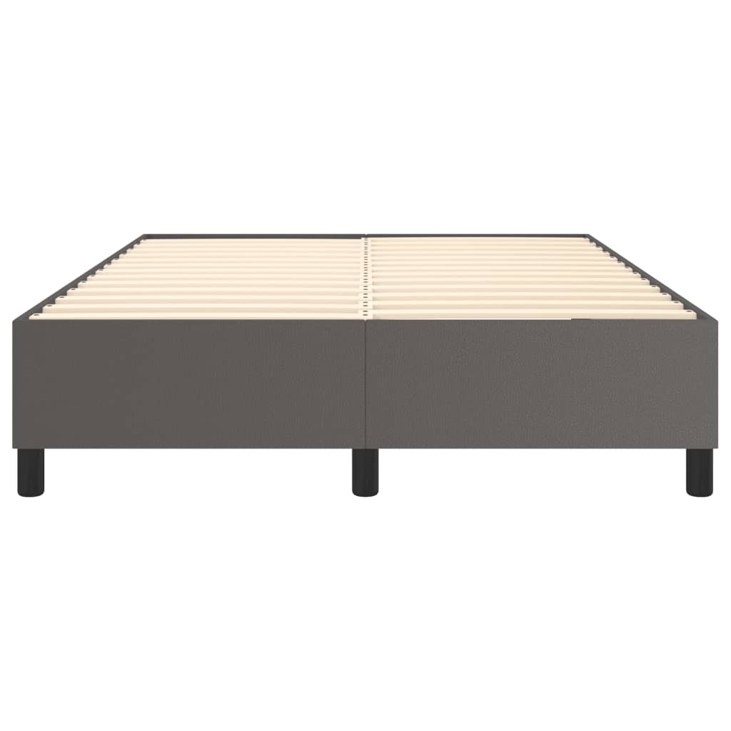 Struttura Letto a Rete a Molle Grigio 140x200 cm in Similpelle