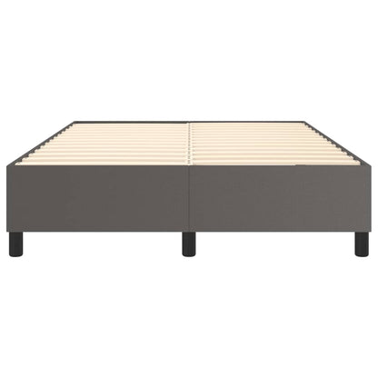 Struttura Letto a Rete a Molle Grigio 140x200 cm in Similpelle