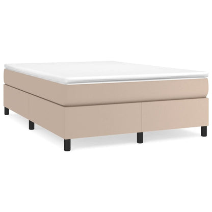 Struttura Letto a Rete a Molle Cappuccino 140x200 cm in Similpelle