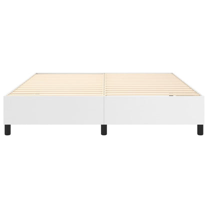 Struttura Letto a Rete a Molle Bianco 160x200 cm in Similpelle