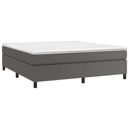Struttura Letto a Rete a Molle Grigio 180x200 cm in Similpelle