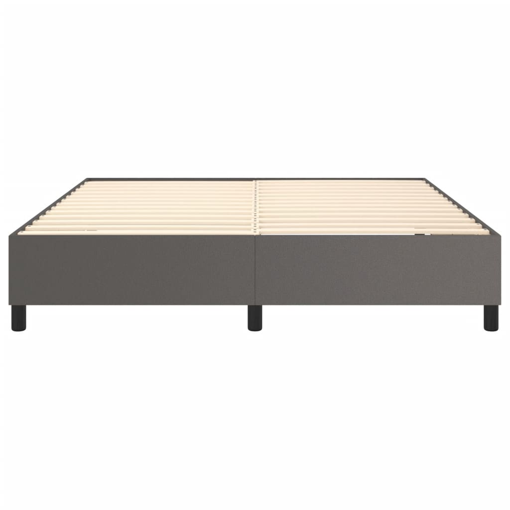 Struttura Letto a Rete a Molle Grigio 180x200 cm in Similpelle