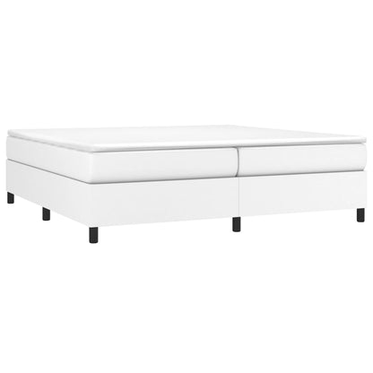 Struttura Letto a Rete a Molle Bianco 200x200 cm in Similpelle