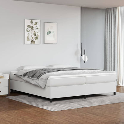 Struttura Letto a Rete a Molle Bianco 200x200 cm in Similpelle