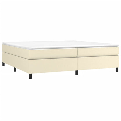Struttura Letto a Rete a Molle Crema 200x200 cm in Similpelle