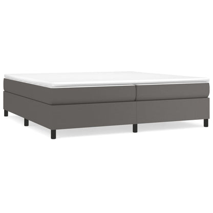 Struttura Letto a Rete a Molle Grigio 200x200 cm in Similpelle