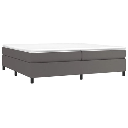 Struttura Letto a Rete a Molle Grigio 200x200 cm in Similpelle