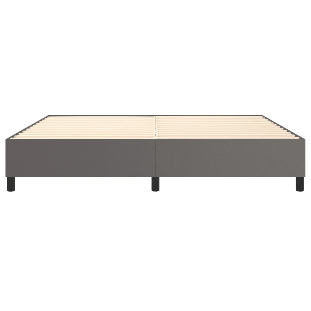 Struttura Letto a Rete a Molle Grigio 200x200 cm in Similpelle