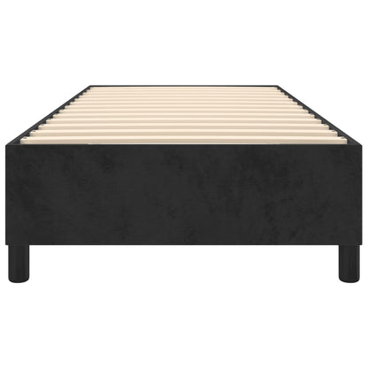 Struttura Letto a Rete a Molle Nero 80x200 cm in Velluto