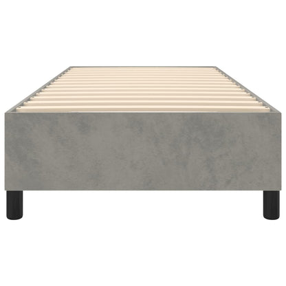 Struttura Letto a Rete a Molle Grigio Chiaro 100x200 cm Velluto