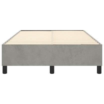 Struttura Letto a Rete a Molle Grigio Chiaro 120x200 cm Velluto