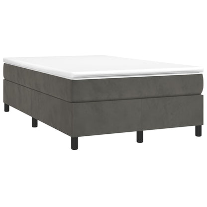 Struttura Letto a Rete a Molle Grigio Scuro 120x200 cm Velluto