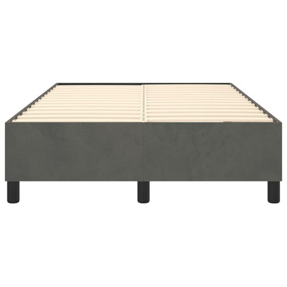 Struttura Letto a Rete a Molle Grigio Scuro 120x200 cm Velluto