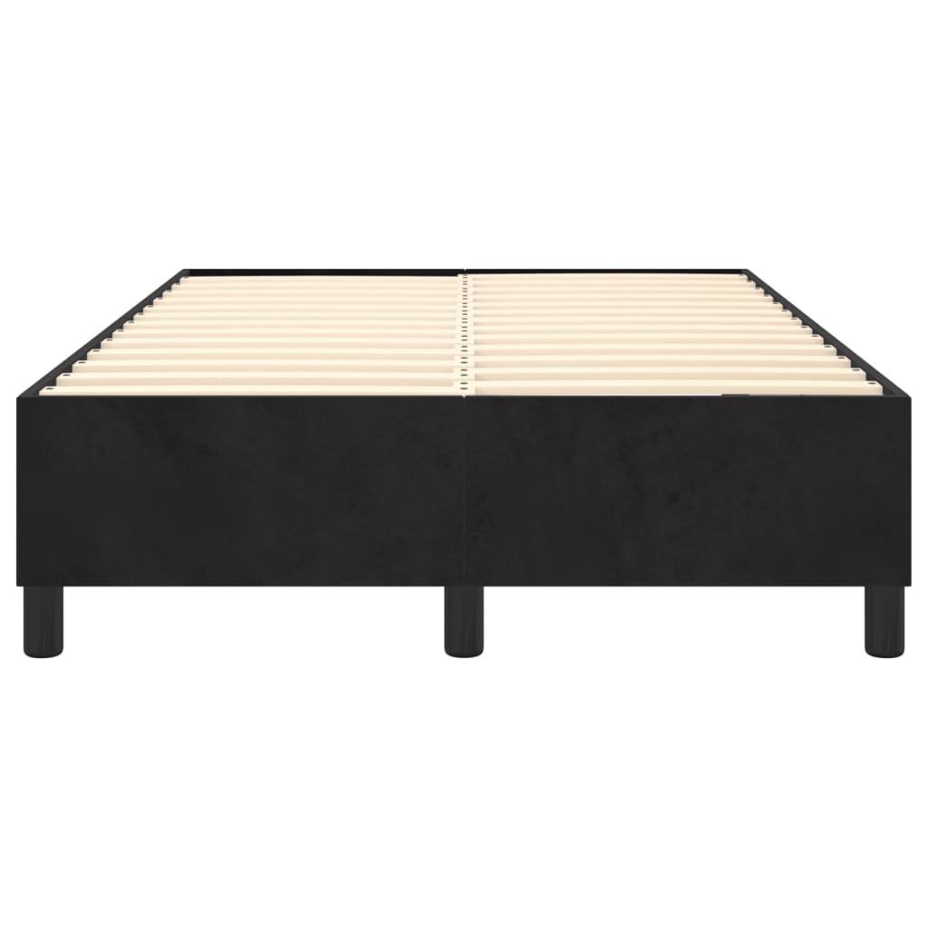 Struttura Letto a Rete a Molle Nero 120x200 cm Velluto