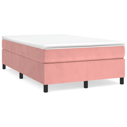 Struttura Letto a Rete a Molle Rosa 120x200 cm in Velluto