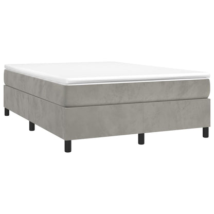 Struttura Letto a Rete a Molle Grigio Chiaro 140x190 cm Velluto