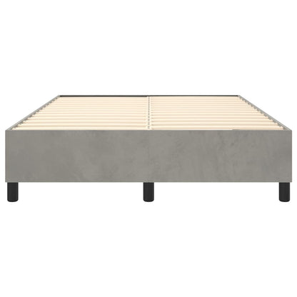 Struttura Letto a Rete a Molle Grigio Chiaro 140x190 cm Velluto