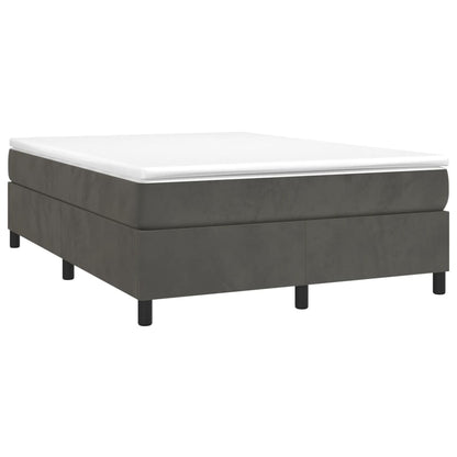 Struttura Letto a Rete a Molle Grigio Scuro 140x190 cm Velluto