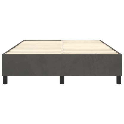 Struttura Letto a Rete a Molle Grigio Scuro 140x190 cm Velluto