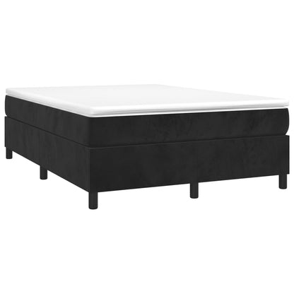 Struttura Letto a Rete a Molle Nero 140x190 cm in Velluto
