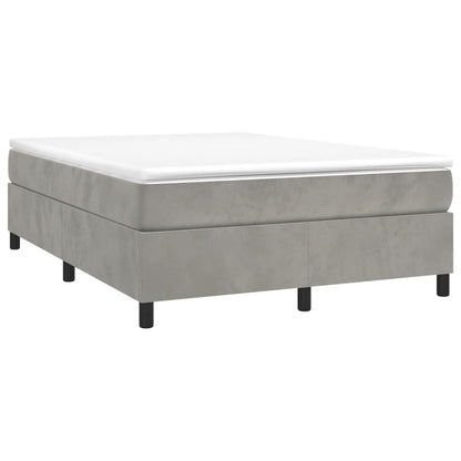 Struttura Letto a Rete a Molle Grigio Chiaro 140x200 cm Velluto