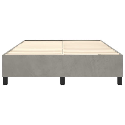 Struttura Letto a Rete a Molle Grigio Chiaro 140x200 cm Velluto