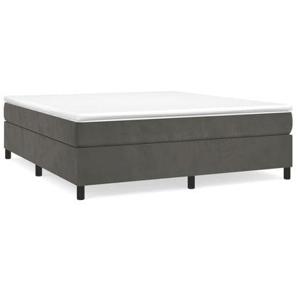 Struttura Letto a Rete a Molle Grigio Scuro 180x200 cm Velluto
