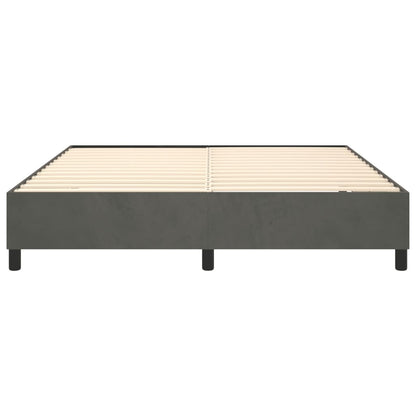 Struttura Letto a Rete a Molle Grigio Scuro 180x200 cm Velluto
