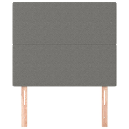 Testiera Grigio Scuro 80x5x118/128 cm Tessuto