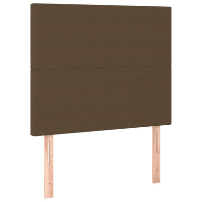Testiera Marrone Scuro 80x5x118/128 cm Tessuto