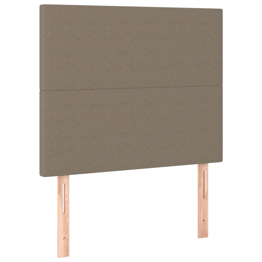 Testiera per letto Tortora 80x5x118/128 cm Tessuto