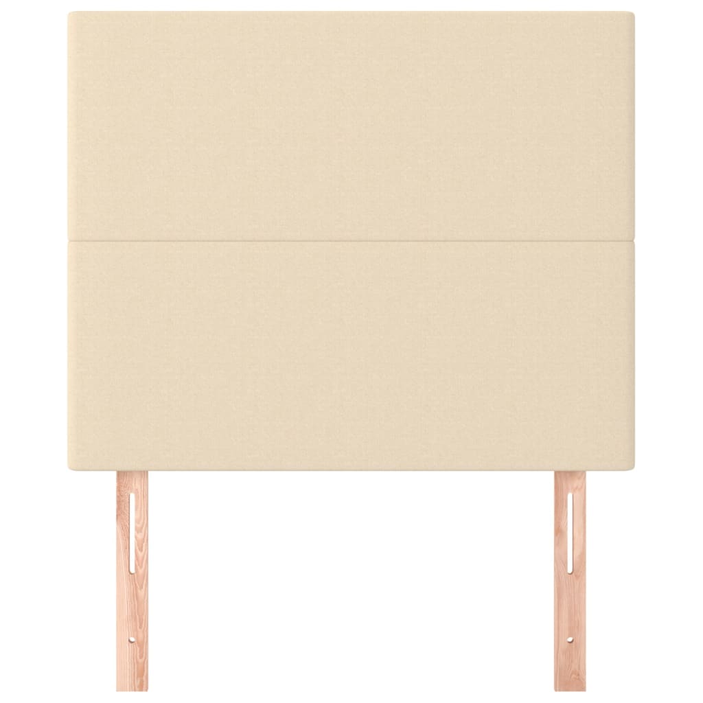 Testiera Crema 80x5x118/128 cm Tessuto