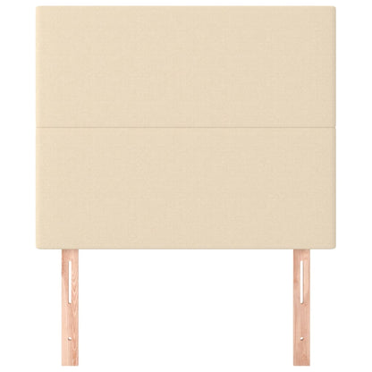 Testiera Crema 80x5x118/128 cm Tessuto