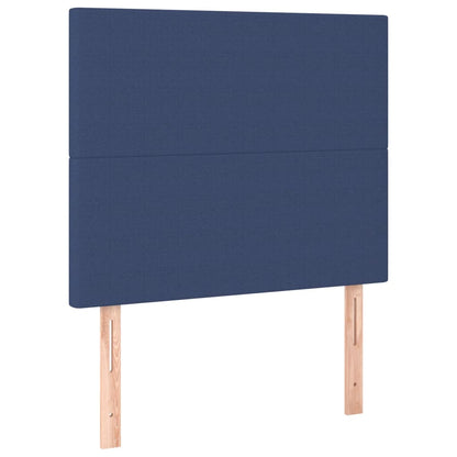Testiera Blu 80x5x118/128 cm Tessuto