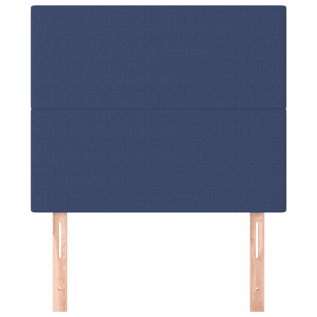 Testiera Blu 80x5x118/128 cm Tessuto