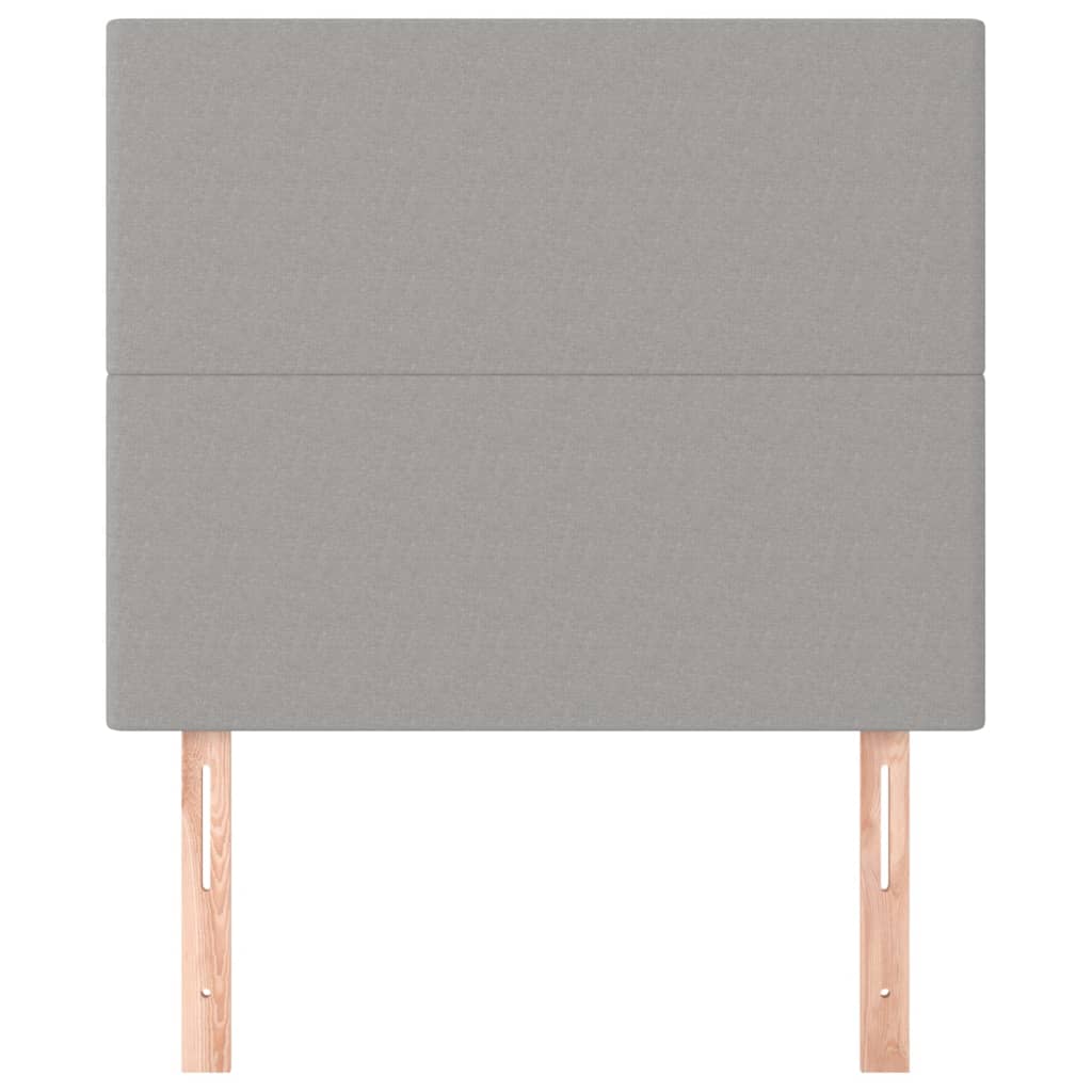 Testiera Grigio Chiaro 90x5x118/128 cm Tessuto