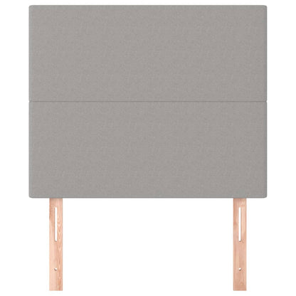 Testiera Grigio Chiaro 90x5x118/128 cm Tessuto