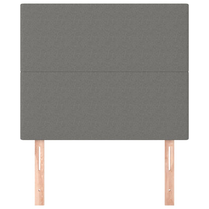Testiera Grigio Scuro 90x5x118/128 cm Tessuto
