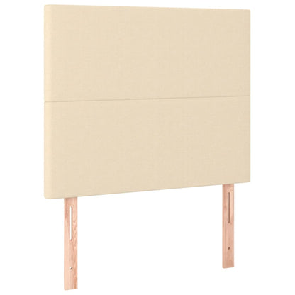 Testiera Crema 90x5x118/128 cm Tessuto