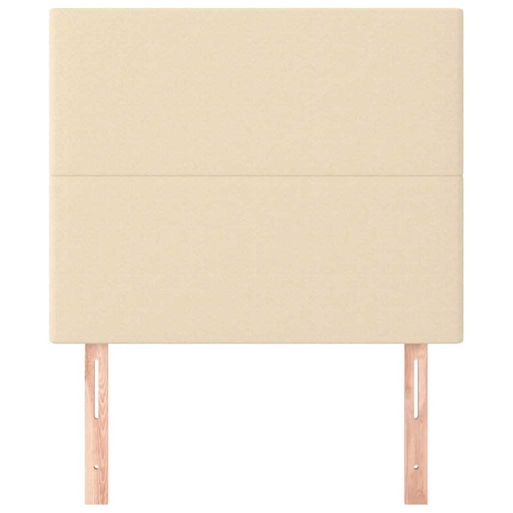 Testiera Crema 90x5x118/128 cm Tessuto