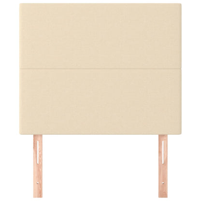 Testiera Crema 90x5x118/128 cm Tessuto